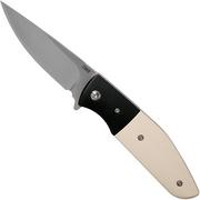 CRKT Curfew White 2867 couteau de poche, Russ Kommer design