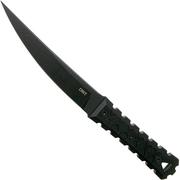 CRKT HZ6 Black 2927 couteau à lame fixe, James Williams design