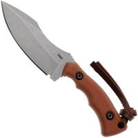 Immagine per CRKT Bugsy Stonewash 3600 Brown Micarta coltello fisso, design di Kaila Cumings