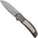 Image pour CRKT Monument 4001 Rose Damasteel, Grey Titanium Grey Textured Inlay, couteau de poche, Michael Walker design