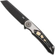CRKT Fortuitous 4014 Blackwashed MagnaCut, Black Titanium, zakmes, Michael Walker design