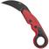 Image for CRKT Provoke Red 4041R fixed knife, Joe Caswell design