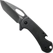 CRKT Bev-Edge Black 4635 tanto blackwashed pocket knife, Eric Ochs design