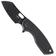 Image for CRKT Pilar Large, Black pocket knife, Jesper Voxnaes design
