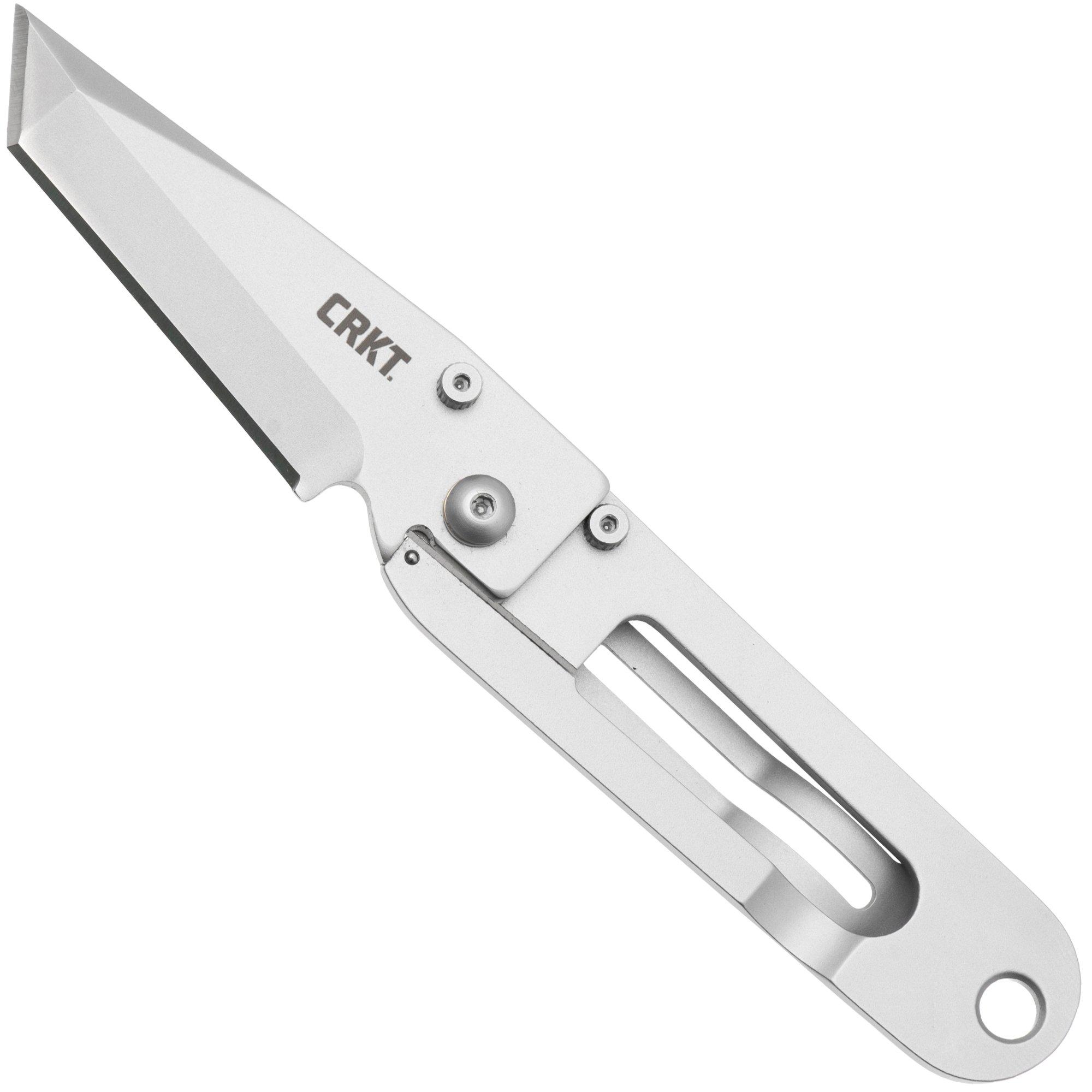 Nóż składany CRKT K.I.S.S. 5500, Bead Blasted 420J2, Stainless Steel, projekt Ed Halligan