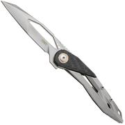 Afbeelding voor CRKT Nucleus 5703 Bead Blast CPM MagnaCut, Grey Titanium, Carbon Fiber Overlay, zakmes, Princeton Wong design