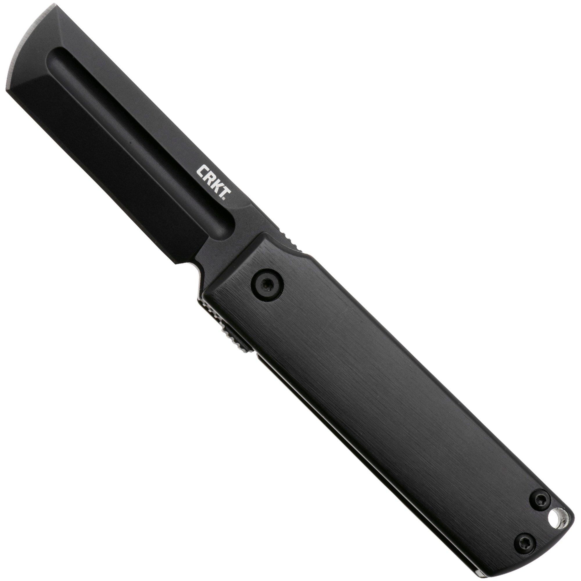 CRKT MinimalX 5915K, Black 12C27, Black Stainless Steel zakmes, Darriel Caston design