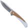 Image pour CRKT Padawan 6070 Brown Micarta couteau de poche, Pedro Buzetti design