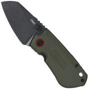 Nóż składany CRKT Overland Compact, OD Green, projekt T.J. Schwarz