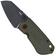Image for CRKT Overland Compact, OD Green pocket knife, T.J. Schwarz design