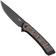 Immagine per CRKT Q Compact 7077CF Black DLC CPM S35VN, Black DLC Aluminum, Carbon Fiber Inlay coltello da tasca, Richard Rogers design