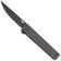 Afbeelding voor CRKT CEO Microflipper, Drop Point Black 7081D2K Black Aluminum zakmes, Richard Rogers design