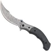 CRKT Ritual Compact 7466 Damascus Persian, pocket knife, Alan Folts design