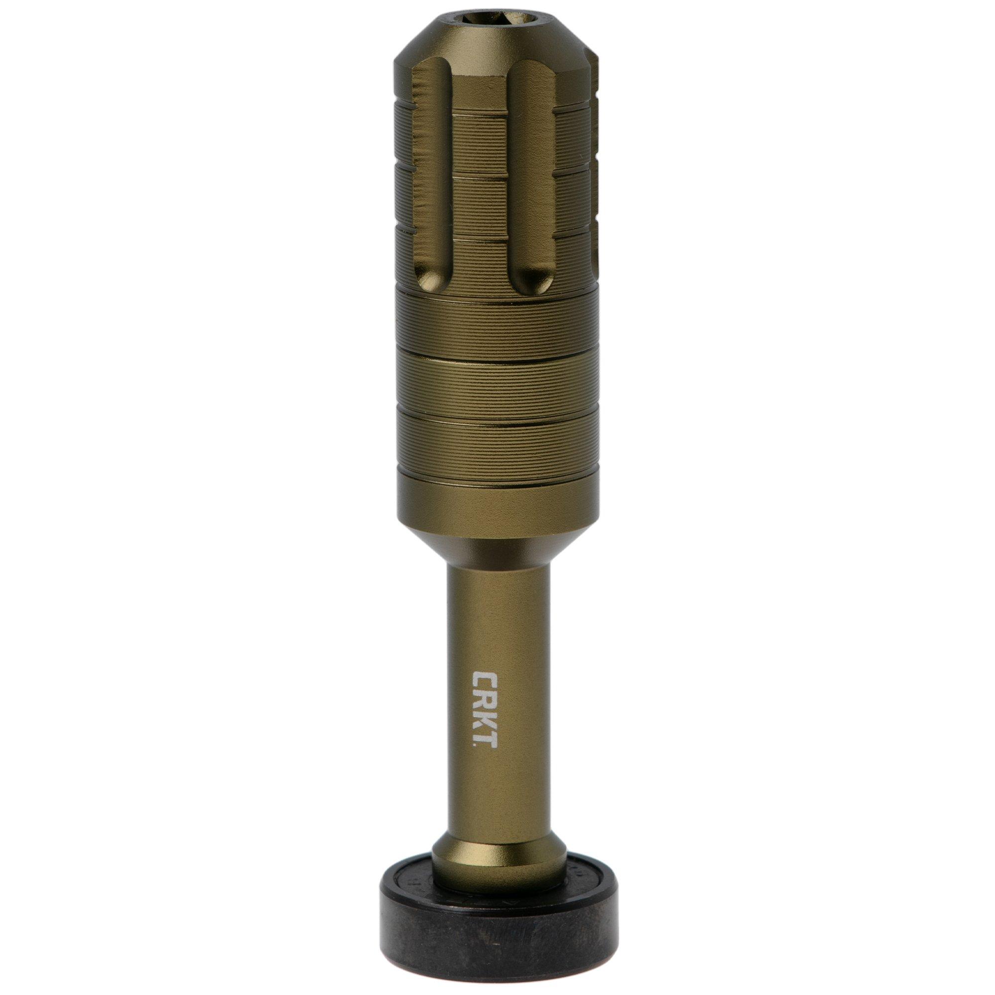CRKT ToGo Driver Tool 9914 OD-Green Aluminum, bit-driver, Joe Wu design