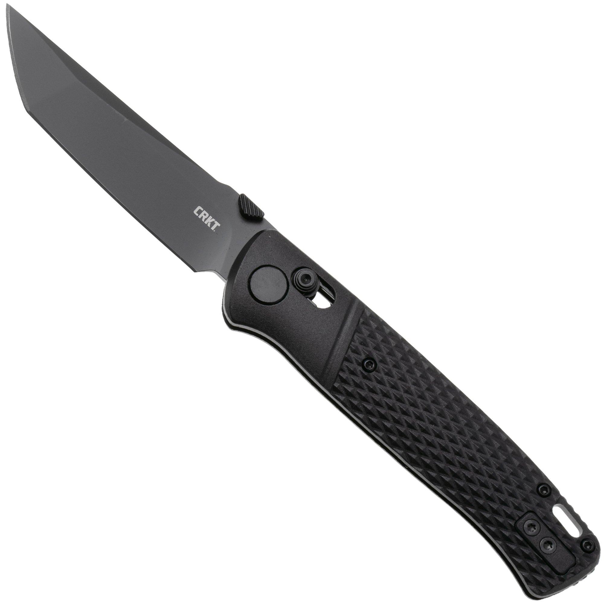 CRKT Counterpart Tactical K431KKP Black Oxide 12C27, Black GRN, pocket knife, Ken Onion design