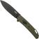 Image for CRKT Bona Fide K542GKP OD Green pocket knife, Ken Onion design