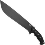 CRKT Chanceinhell K910KKP, Black Powdered 65Mn Carbon Steel, Black GRN Machete, Ken Onion design 