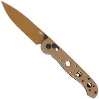 Obraz dla Nóż składany CRKT M16 Crossbar Lock Spear Point M16-03XD Desert Tan EDP D2, Desert Tan Grivory, projekt Kit Carson
