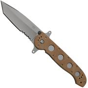 CRKT M16-14ZSF Desert FRN, Triple Point Serrations, zakmes, Kit Carson Design