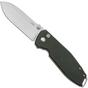 Bild für CRKT Squid XM Button Lock 2495GR Stonewashed D2, Green Micarta, Taschenmesser, Lucas Burnley Design