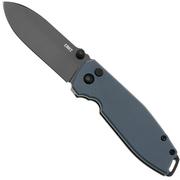 Nóż składany CRKT Squid XM Button Lock 2495G Black Oxide D2, Gray G10, projekt Lucas Burnley