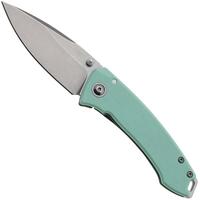 Bild für CRKT Tuna Compact 2522B Stonewashed 14C28N, Aqua Green G10, Taschenmesser, Lucas Burnley Design