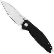 CRKT Ibis 2540 Stonewashed D2, Black G10, coltello da tasca, Lucas Burnley design