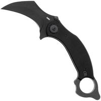 Immagine per CRKT Du Hoc Deadbolt 2635 Black Powder Coat D2, Black G10, coltello karambit, Austin McGlaun design