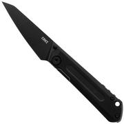 CRKT Straight 2670 Black Oxide D2, Black G10, zakmes, T. J. Schwarz design