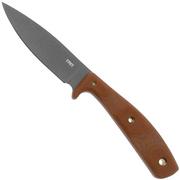 CRKT Soldotna 3029 Cerakote 1095, Brown Micarta, fixed knife, Russ Kommer design