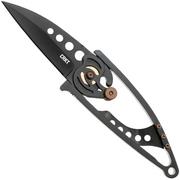 CRKT Snap Lock Black 5102NK Black Titanium Nitride 420J2, Black Stainless Steel, pocket knife, Ed Van Hoy design