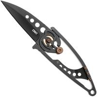 Imagem para CRKT Snap Lock Black 5102NK Black Titanium Nitride 420J2, Black Stainless Steel, navalha, Ed Van Hoy design