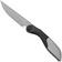 Image for CRKT Fial 5670 Bead Blast 12C27, Black Gray Stainless Steel, pocket knife with corkscrew, Princeton Wong design