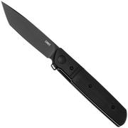 CRKT Bamboozled Tanto Black 5720K Black Oxide D2, Black G10, pocket knife, Kenny Onion design