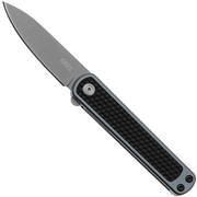 CRKT Pup 7070 Bead Blast AUS10, Gray GRN, pocket knife, Richard Rogers design