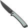 Image for CRKT Q Compact 7077J Black DLC CPM S35VN, Black DLC Aluminum, Gray G10 Inlay, pocket knife, Richard Rogers design