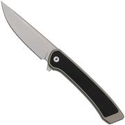 CRKT Q Compact 7077 Bead Blast CPM S35VN, Bead Blast Aluminum, Black G10 Inlay, pocket knife, Richard Rogers design