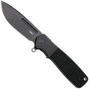 CRKT Homefront Compact Black K245KKP Black DLC CPM S35VN, Black G10, couteau de poche, Ken Onion design