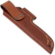 Casström No. 10 Sheath 13011 Cognac, sheath with firesteel holder