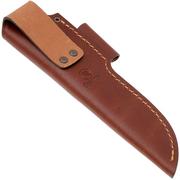 Casström Lars Fält Sheath 13081 Cognac, foedraal met firesteel-houder