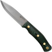 Casström No. 10 Swedish Forest Knife Green Micarta, K720 Scandi Grind 13123 mit Firesteel