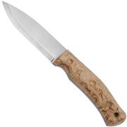 Casström No. 10 Swedish Forest Knife Curly Birch, K720 Scandi Grind 13124 bushcraft knife