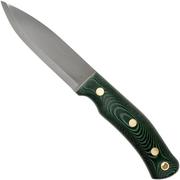 Casström No. 10 Swedish Forest Knife Green Micarta, 14C28N Scandi Grind 13127 con yesquero