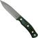 Image pour Casström No. 10 Swedish Forest Knife Green Micarta, 14C28N Scandi Grind 13127 avec firesteel