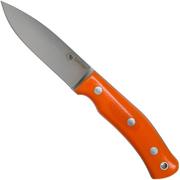 Casström No. 10 Swedish Forest Knife Orange G10, 14C28N Flat Grind 13130