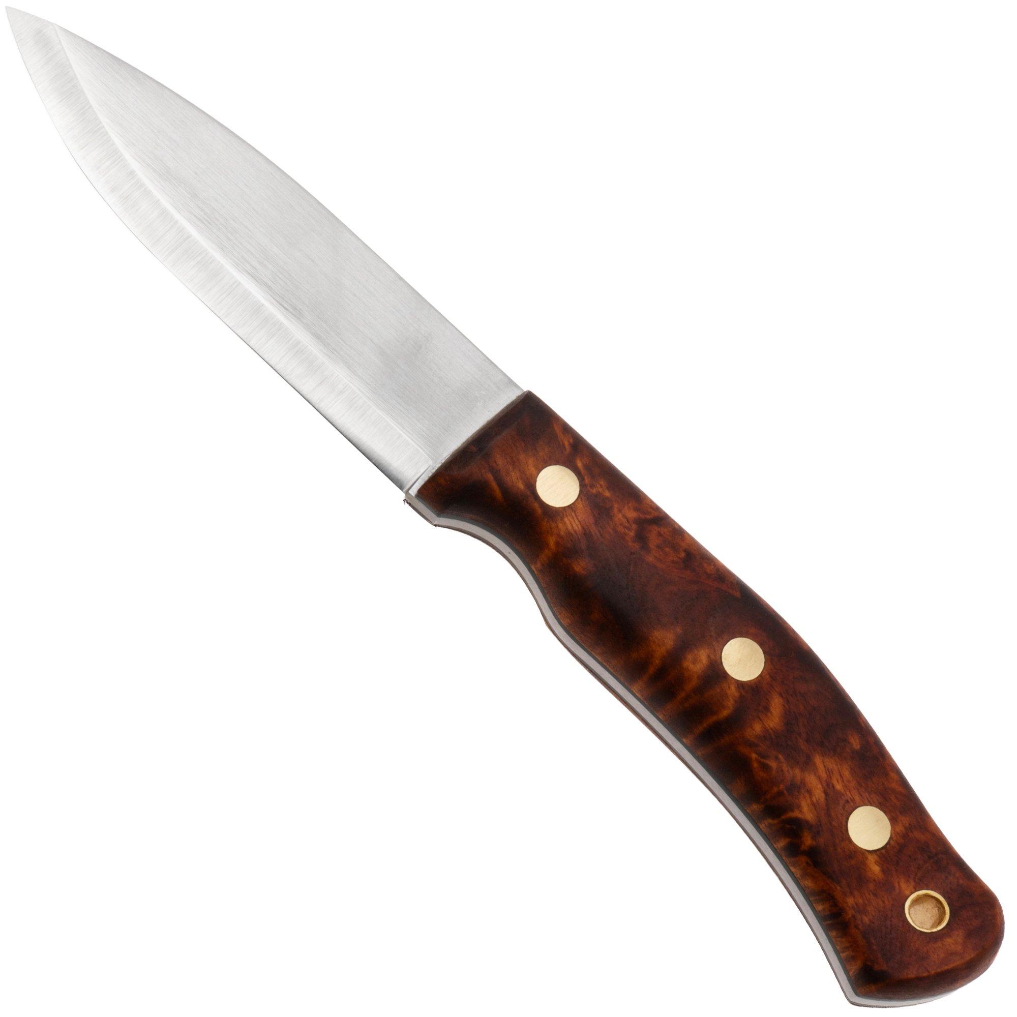 Casström No. 10 Swedish Forest Knife Järv 13170, Curly Birch Wood, bushcraft knife