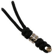 Chris Reeve Large Sebenza/Umnumzaan Lanyard mit dot Bead, schwarz/gold COM-7087