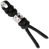 Afbeelding voor Chris Reeve Large Sebenza/Umnumzaan Lanyard with dot bead black/silver COM-7088