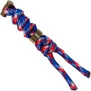 Chris Reeve Large Sebenza/Umnumzaan Lanyard mit Bead, liberty/gold COM-7117