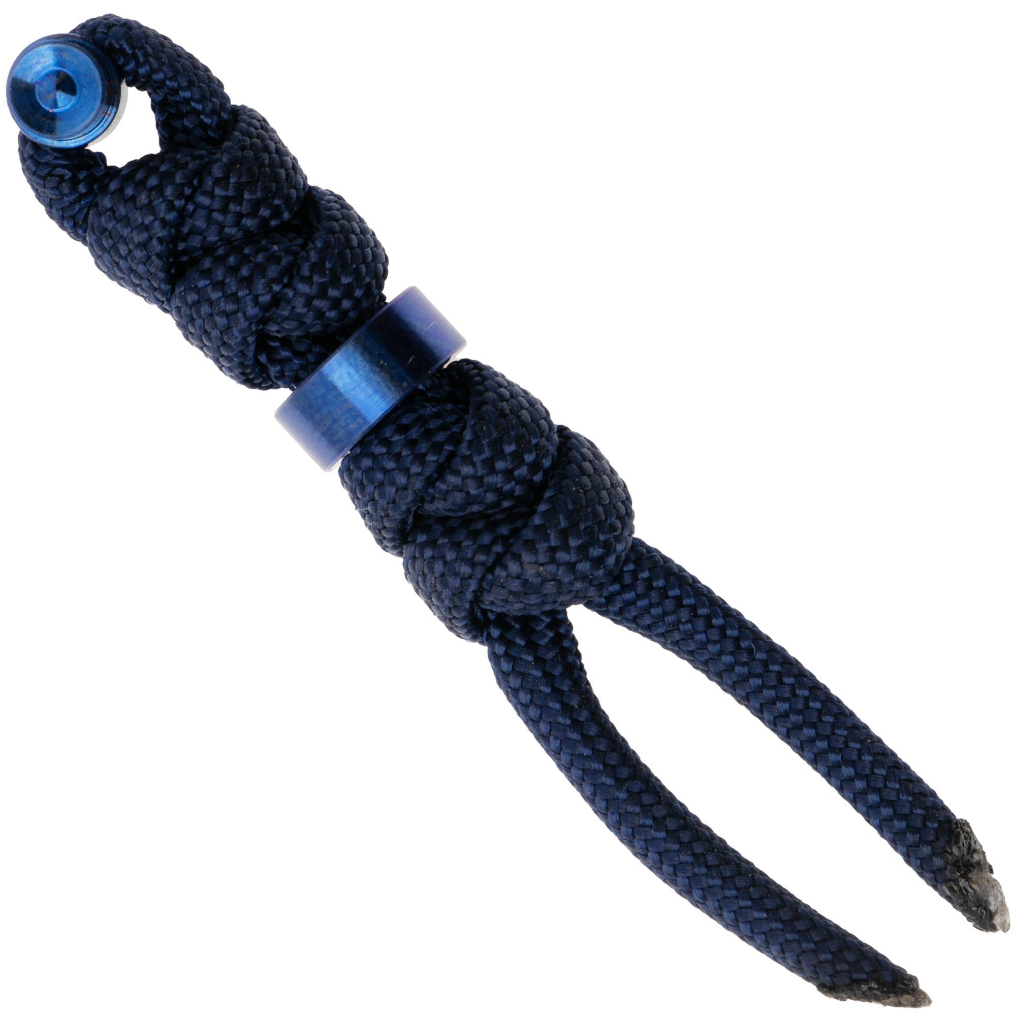 Chris Reeve Large Sebenza/Umnumzaan Lanyard with bead midnight/blue COM-7122